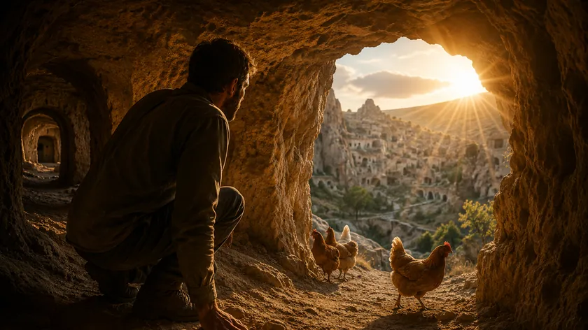 Kapadokya'da bulunan Derinkuyu yeraltı şehri turistler için açıldı.