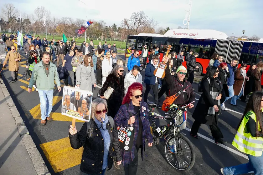 Danas "Zajedno za studente" etkinliği Trg Nikole Pašića'nda düzenleniyor