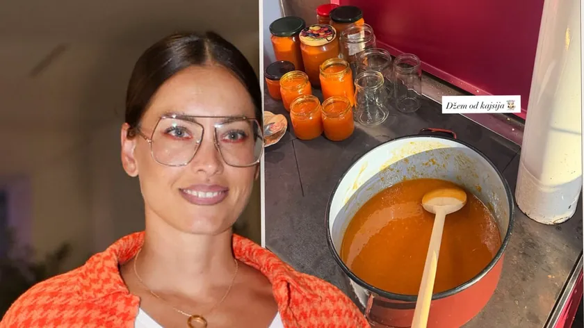 Mirka Vasiljević kajsija džemini hazırladı ve sosyal medyada gurur duyduğunu belirtti.