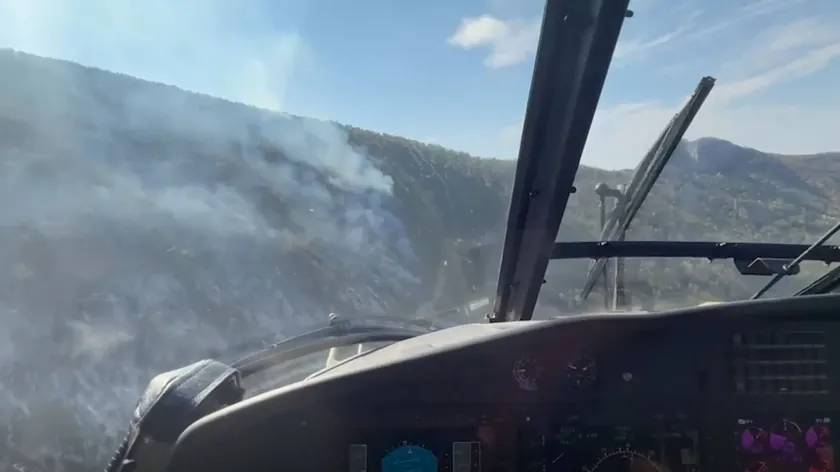 Sırbistan'da Suva Planina yangınıyla mücadele devam ediyor.