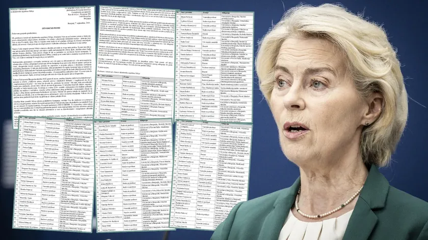 Sırp akademisyenler, Ursula von der Leyen'in Sırbistan ziyaretini ertelemelerini talep etti.