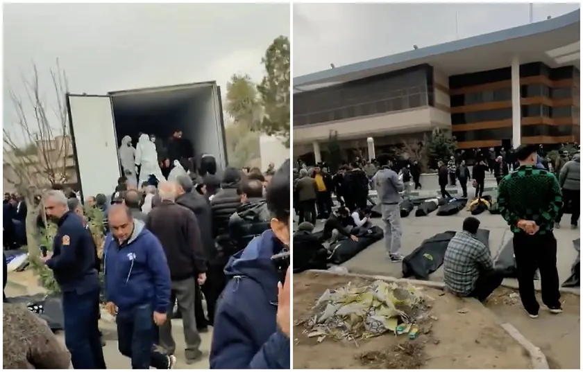 İran'da Protesto Gösterilerine Müdahale Sonrası Improvize Morgda Cesetler Birikti