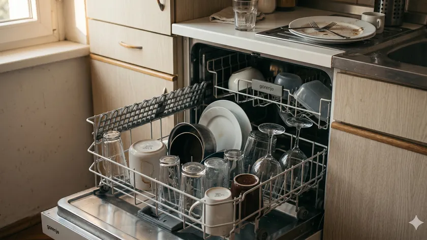 Sırbistan'daki evlerde bulaşık makinesi yanlış kullanımı: Bardaklar neden lekeli kalıyor?