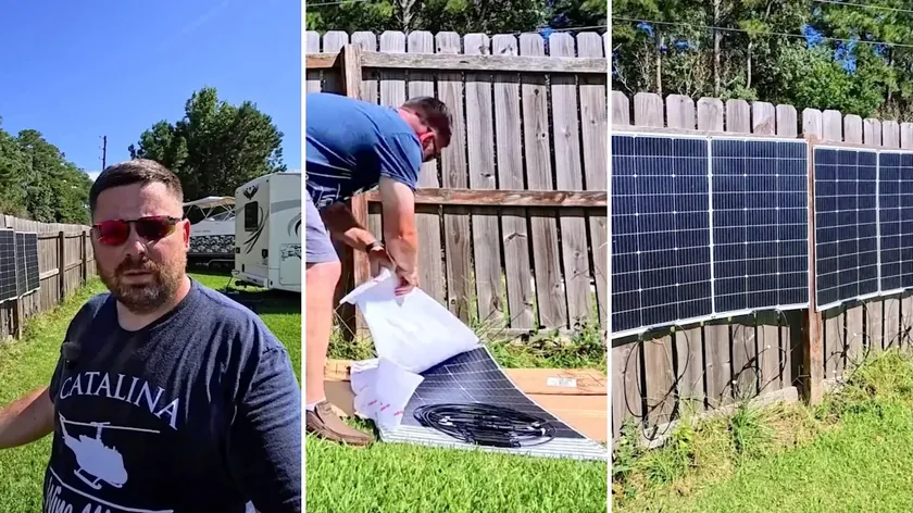 Sırp asıllı bir emekli asker, 20 dakikada güneş panellerini nasıl kurabileceğinizi gösterdi (Video)