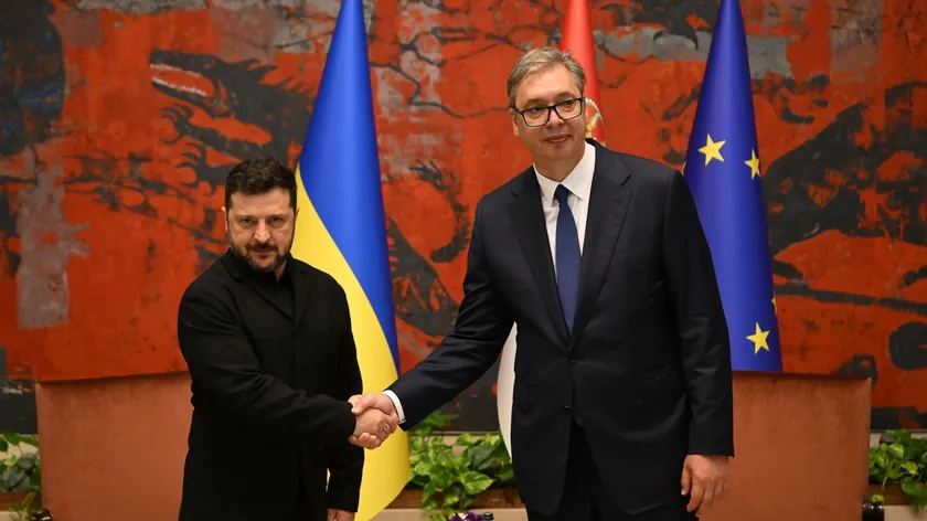 Zelenski, Vučić'e Bağımsızlık Günü Tezahüratları Üzerine Teşekkür Ediyor.