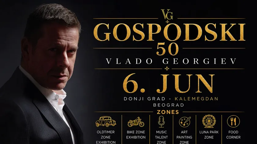 Vlado Georgiev'in 50. yaş günü konseri Belgrad'da büyük müzik şölenine dönüşüyor