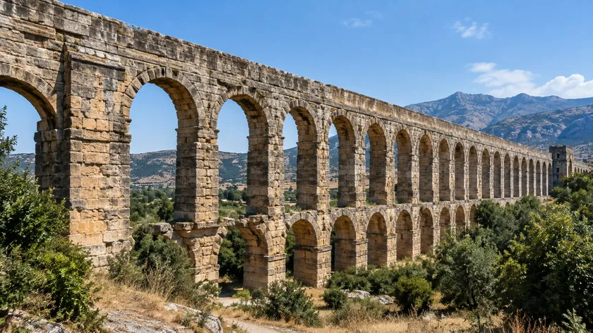 Roma döneminde suyun yokuş yukarı akıtılması ters sifonlarla sağlanıyordu