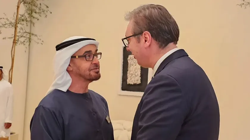Sırbistan Cumhurbaşkanı Aleksandar Vučić, Birleşik Arap Emirlikleri Başkanı Şeyh Muhammed bin Zayed Al Nahyan'ı Beograd'da ağırladı.