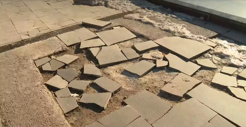 Nebezbedan ana yol Hramı Svetog Save, rekonstrüksiyon henüz tamamlanmadı