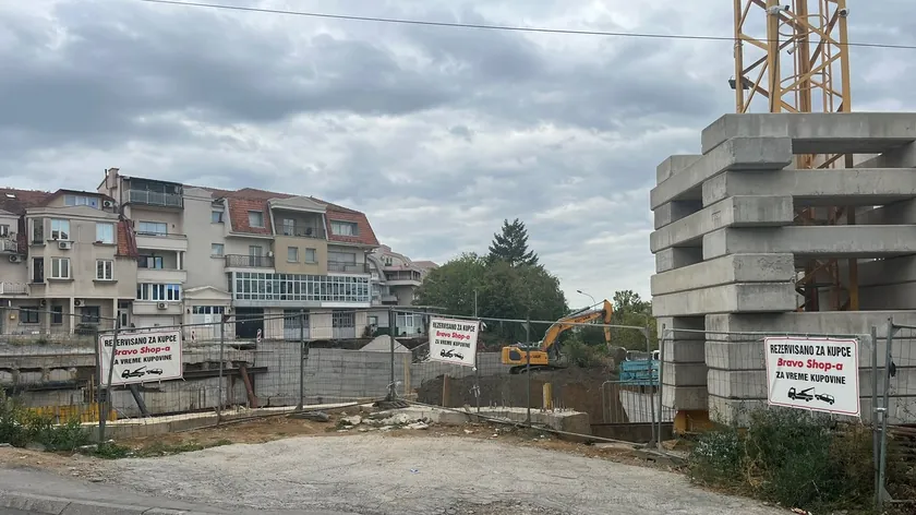 Beograd'ta bir inşaat alanında çökme yaşandı.