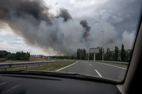 Rusya'nın Kiyev'e yaptığı saldırılar saatlerce sürdü