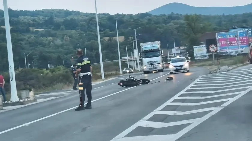 Gornjem Milanovcu'da motosiklet kazası meydana geldi.