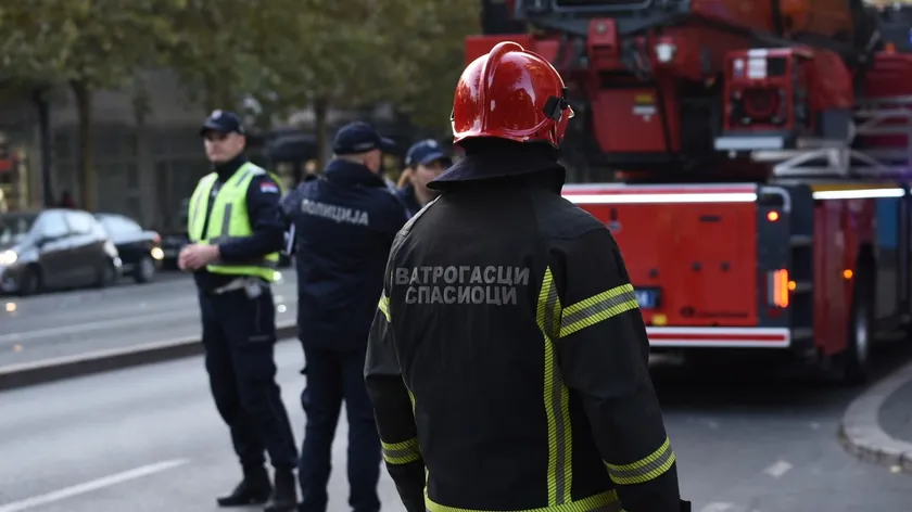 Sırbistan Novi Sad Alibegovac Mahallesi'nde bitki örtüsü yangını geniş alana yayıldı