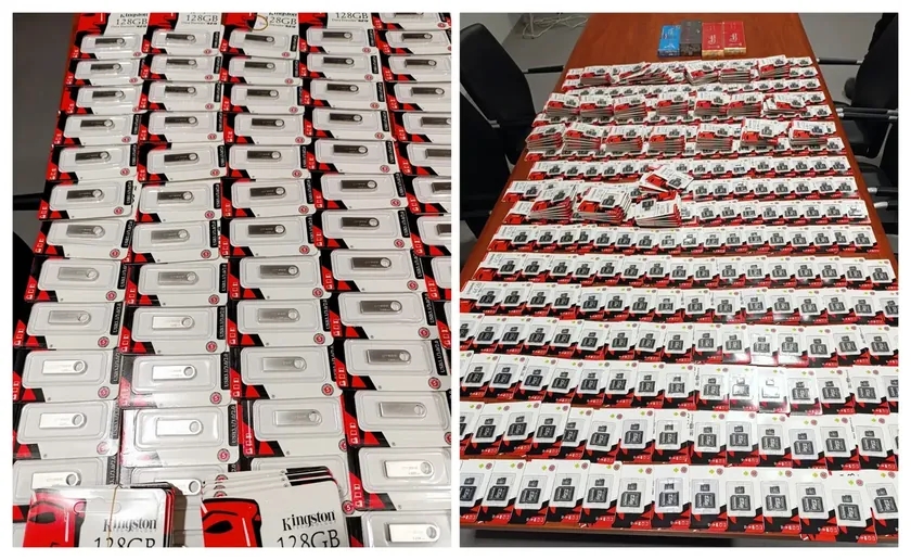 Sırbistan gümrüğü 9.000 dolarlık kaçak hafıza kartları ve sigara ele geçirdi