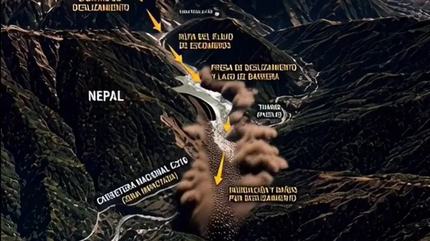 Nepal'da büyük bir sel felaketi yaşandı.