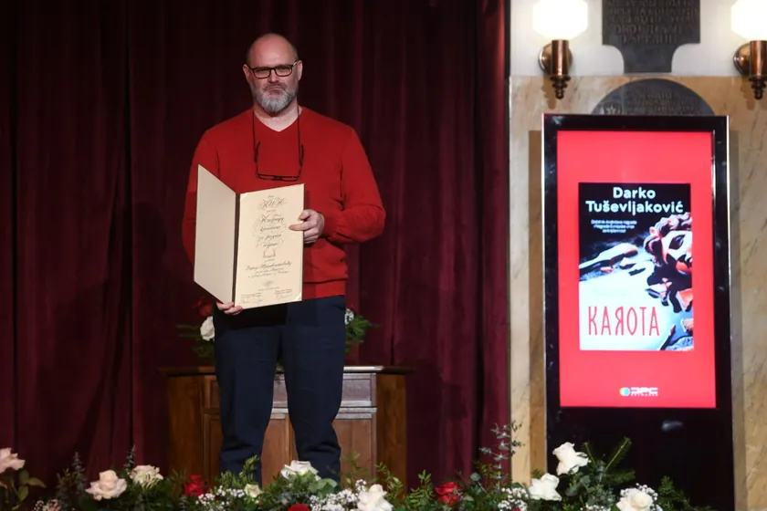 NIN O ödülü Darko Tuševljaković'a verildi