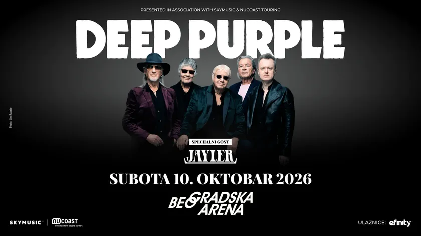 Deep Purple, 10 Ekim'de Beograd Arena'da sahne alacak.