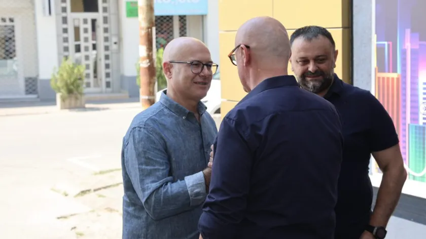 Sırp ilerleme partisi (SNS) lideri Miloş Vuçević, Jagodina'daki yeni SNS ofislerini ziyaret etti.