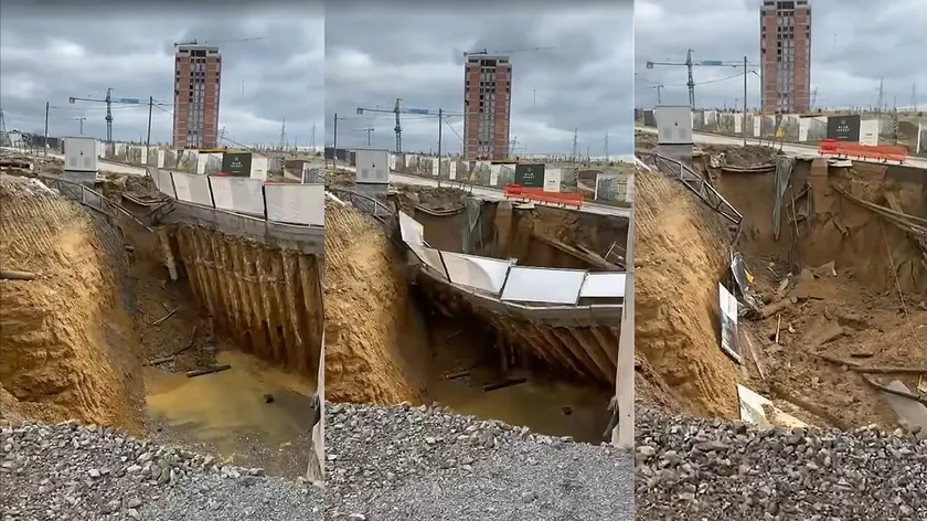 Priştine'de Don Štjefen Kurti Caddesi'nin bir kısmı çöktü, yaşam olumsuz etkilendi