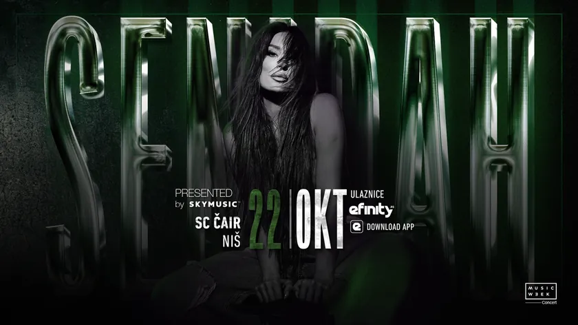 Senidah, 22 Ekim'de Niş'te büyük bir solo konser verecek.
